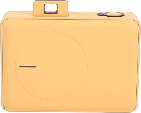 Portable Photo Printer, 271 Dpi Resolution 5 Filters LED Flash Mini Printer, Photo for Phones with 10 Sheets Paper for Travel Home Events (Yellow) in Kuwait