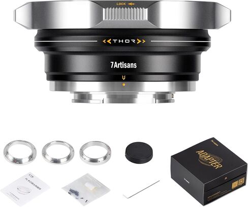 7artisans 57mm T2.9 Floral Bloom Explosive Bokeh Cine Lens (Purple) + Multi-Mount PL Adapter (PL-E/Z/RF/L) – Bundle for Creative Filmmaking & Photography in Kuwait