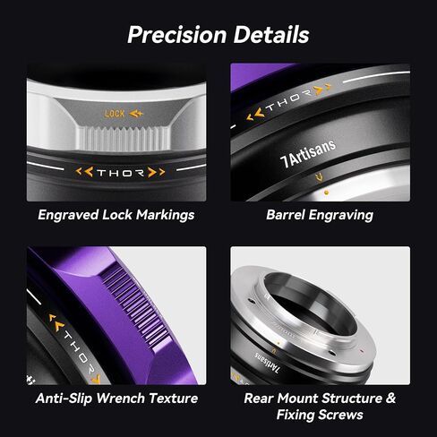 7artisans 57mm T2.9 Floral Bloom Explosive Bokeh Cine Lens (Purple) + Multi-Mount PL Adapter (PL-E/Z/RF/L) – Bundle for Creative Filmmaking & Photography in Kuwait