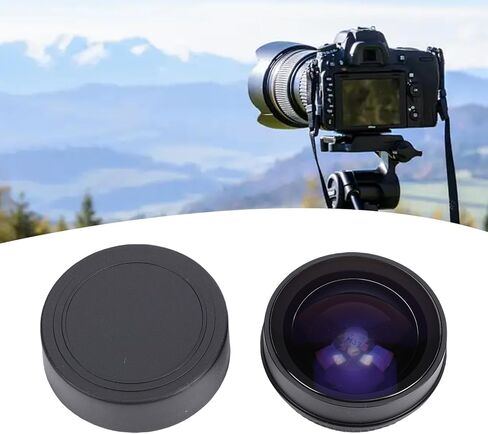 Jiawu Camera Fisheye Lens Wide Angle 0.2X Effect for Landscape and Architectural Photography, Aluminum Alloy Design, 37mm Mount, Includes Storage Bag in Kuwait