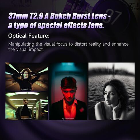 7artisans 37mm T2.9 Floral Bloom Explosive Bokeh Cine Lens (Purple) + Multi-Mount PL Adapter (PL-E/Z/RF/L) – Bundle for Creative Filmmaking & Photography in Kuwait
