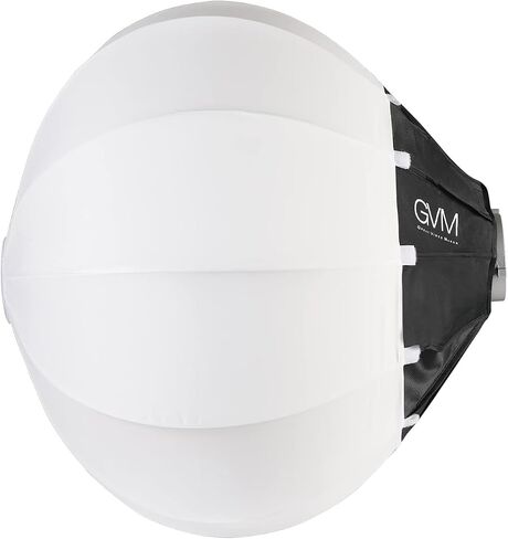GVM Lantern Softbox Soft Light Modifier, 26inch, Quick-Setup Quick-Folding GVM Light Upgraded for GVM SD80D P80S SD300D SD200D SD200S ST200R ST100R PR150D PR150R and Other Bowens Mount Light in Kuwait