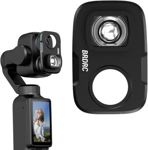 Wide-Angle Lens for DJI Osmo Pocket 4P,Optical Glass,108°FOV in Kuwait