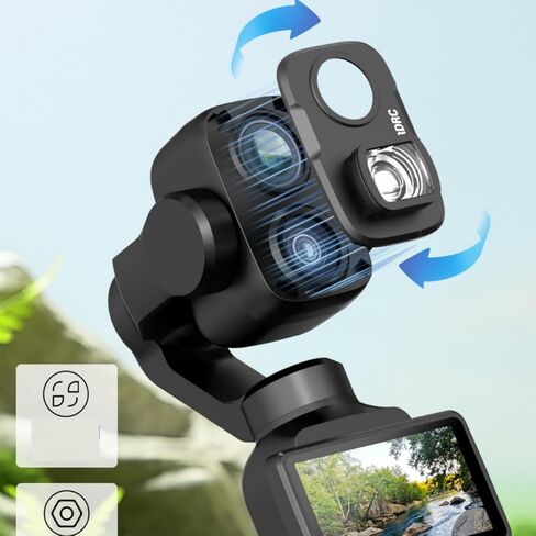 Wide-Angle Lens for DJI Osmo Pocket 4P,Optical Glass,108°FOV in Kuwait