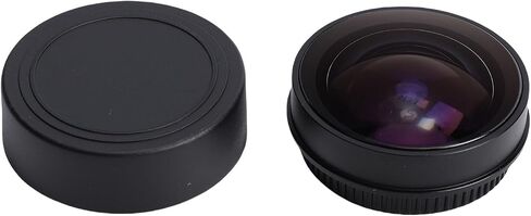 Fabater Wide Angle Fisheye Lens 0.2X for Professional Photography, Strong Aluminum Alloy Construction, Fits 37mm Cameras, Great for Outdoor Scenes in Kuwait