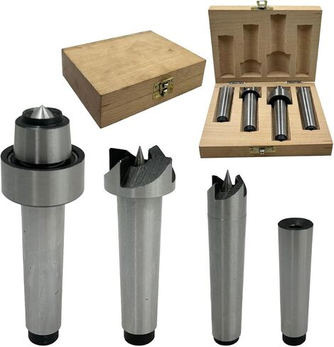 PRESIZE 4 PCS Drive Center Set for 2MT Wood Turning Lathes in Kuwait