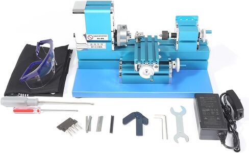 Mini Metal Lathe 36W CNC DIY Woodworking Lathe Machine 20000RPM Milling Bench Top Digital Lathe Education Modelmaking in Kuwait