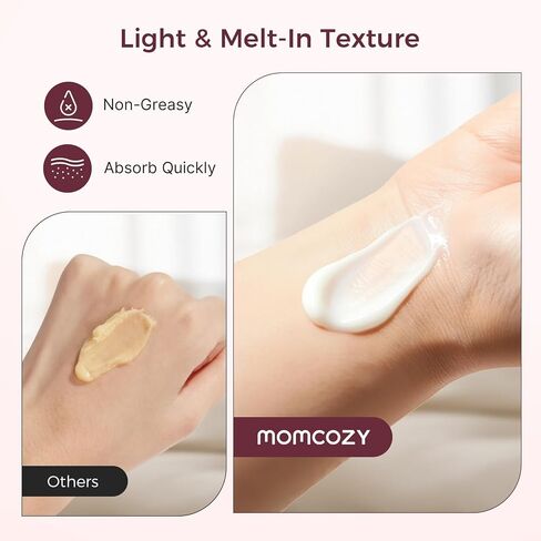 Momcozy Cooling Nipple Cream Safe for Nursing,Fast Relief with Cooling Ceramic Applicator for Cracked Nipple & Dry Skin, No Lanolin Nipple Butter,Plant-Based Formula, Breastfeeding Essentials, 1.76oz in Kuwait