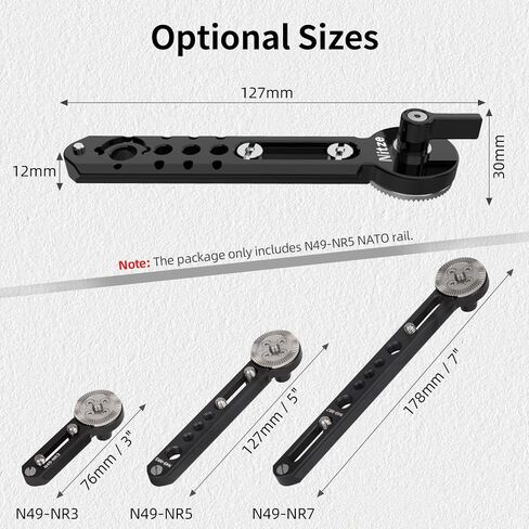 Nitze NATO Rail with ARRI Rosette (3"/76 mm) - N49-NR3 in Kuwait