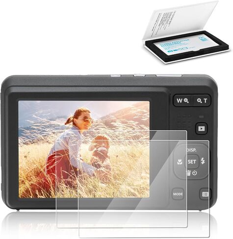 2 Pack FZ55 FZ45 FZ43 Screen Protector, 9H Ultra Clear Tempered Glass Protector Cover LCD Display Film for Kodak Pixpro FZ55 FZ45 FZ43 FZ101 Camera,0.3mm Anti-Fingerprint Anti-Scratch Water-resistant in Kuwait