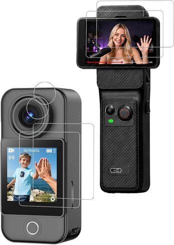 [2+2+2 Pack] for SJCAM C400 Action Camera Hydrogel Film Screen Protector. Self-Healing Anti-Scratch Bubble Free Easy Installation. in Kuwait