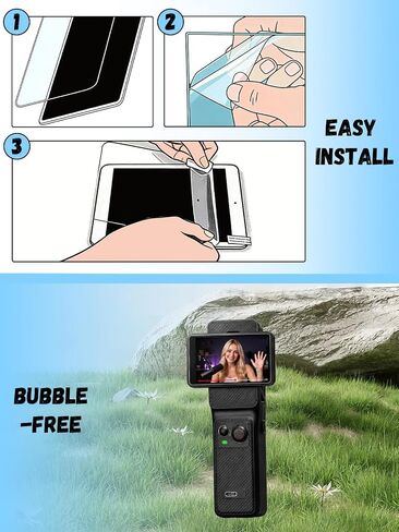 [2+2+2 Pack] for SJCAM C400 Action Camera Hydrogel Film Screen Protector. Self-Healing Anti-Scratch Bubble Free Easy Installation. in Kuwait