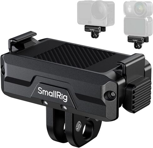 SMALLRIG Quick-Release Cold Shoe Mount for DJI Osmo Action 6/ Nano, Features a 1/4"-20 Threaded Hole and Cold Shoe, Supports 160° Tilt Swivel, for Magic Hand, Selfie Sticks, Camera Cages, 6440 in Kuwait