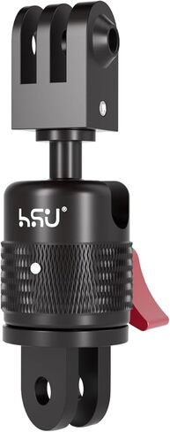 HSU 360° Rotation Camera Mount, Aluminum Vertical Bracket Tripod Adapter | Compatible with GoPro Hero 13/12/11/10/9/8/7/6/5 AKASO Campark DJI Osmo Action 6/5 Pro/4/3 and Other Action Cameras in Kuwait