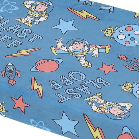 Disney Toy Story Buzz Lightyear Blue and Orange Blast-Off Contoured Changing Pad Cover in Kuwait