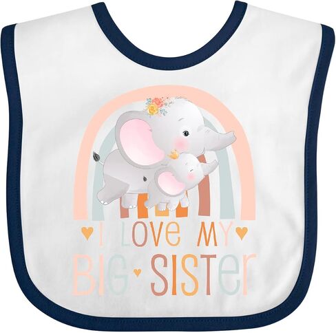 Little Sister - I Love My Big Sister Baby Bib in Kuwait