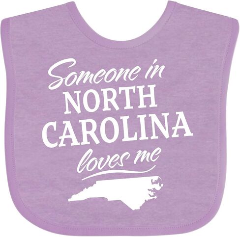 inktastic Someone in North Carolina Loves Me Baby Bib in Kuwait