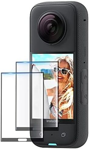 CYNOVA Insta 360 X3 Screen Tempered Film Set, Screen Protector for Insta 360 X3 Accessories LCD Tempered Glass 9H Hardness in Kuwait