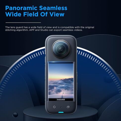 CYNOVA Insta 360 X3 Screen Tempered Film Set, Screen Protector for Insta 360 X3 Accessories LCD Tempered Glass 9H Hardness in Kuwait