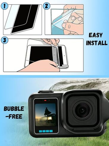 [2+2 Pack] for GoPro MISSION 1 Pro Hydrogel Film Screen Protector. Self-Healing Anti-Scratch Bubble Free Easy Installation. in Kuwait