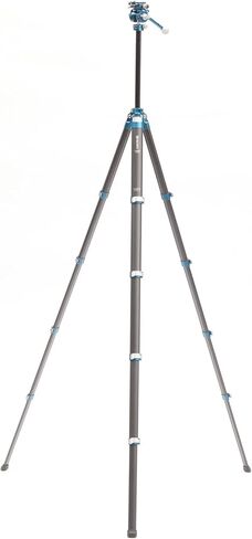 Benro CyanBird Pro Carbon Fiber Lightweight Tripod Kit for Birding & Wildlife for Scopes, Binoculars & Photography, Ball Head, Adjustable Legs, Arca-Swiss Plate, Flip Locks, 60" Max Ht, 9.9lb Payload in Kuwait