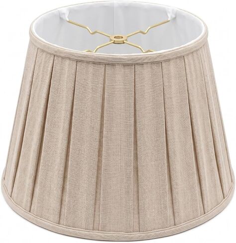 Royal Designs Empire English Pleat Basic Lamp Shade, Beige, 12.5 x 20 x 13.5 in Kuwait