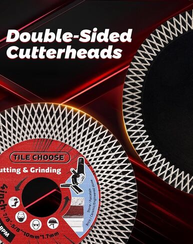 4" Ceramic Cutting Disc,Grinding Tile Blade for Cutting and Grinding Porcelain Tile Granite Marble in Kuwait
