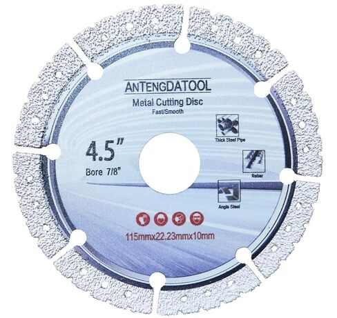 10 Inch Metal Cutting Diamond Blade - 250mm Cut Off Wheel for Cast Iron Rebar Carbide Stainless Steel, Pack of 2(for 1"-5/8" Arbor) in Saudi Arabia