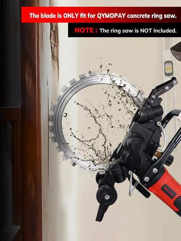 16in Concrete Circular Saw Blade, Ring-Shaped Concrete Cutting Machine Accessory, Suitable for Wood, Bricks, Aluminum, and Reinforcing Bars in Kuwait