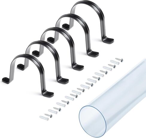 POWERTEC 70309-P2 4 Inch ID 90 Degree Elbow for 4" OD Dust Collection Pipes, Adapters and Fittings with Splice for 4 Inch ID Dust Collection Hose Connector (Clear), 2 Sets in Kuwait