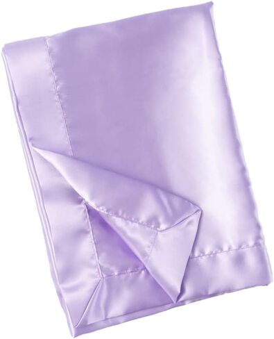 Double Sided Pure Satin Baby Blanket 48"x36" (Lavender) in Kuwait