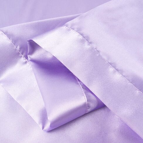 Double Sided Pure Satin Baby Blanket 48"x36" (Lavender) in Kuwait
