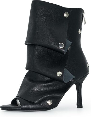 Stiletto Heeled Ankle Boots for Women Party Wedding Anniversary Graduation Prom rave Slouchy boots in Kuwait