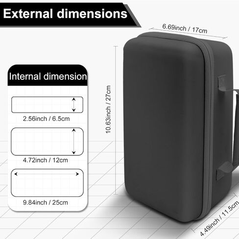 Hard Case Compatible with Liene 4x6'' Photo Printer,Carrying case for M100 M200 Printer Accessories Portable Travel Protective Bag,Black(Only Case) in Kuwait