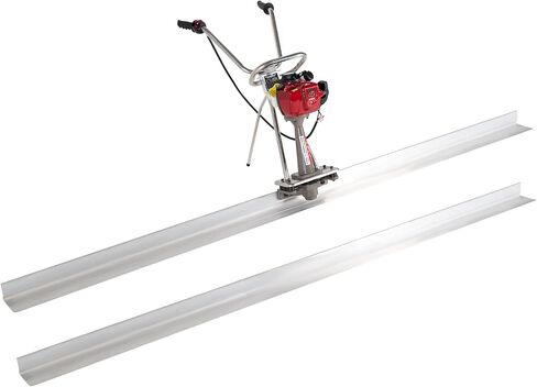 1.4HP Concrete Power Screed with 10ft & 14ft Aluminum Boards, Vibrating Screed Concrete Tool 8000RPM with Adjustable armrests and brackets for Construction in Kuwait