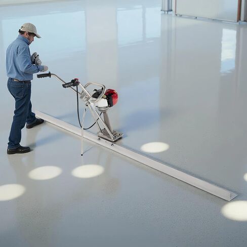 1.4HP Concrete Power Screed with 10ft & 14ft Aluminum Boards, Vibrating Screed Concrete Tool 8000RPM with Adjustable armrests and brackets for Construction in Kuwait