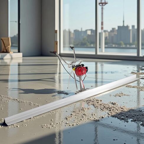 1.4HP Concrete Power Screed with 10ft & 14ft Aluminum Boards, Vibrating Screed Concrete Tool 8000RPM with Adjustable armrests and brackets for Construction in Kuwait