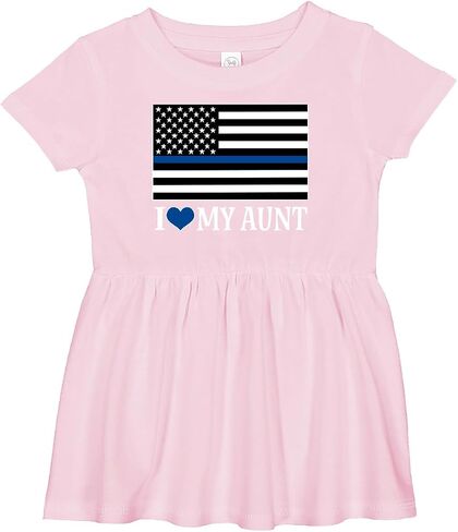inktastic Police Law Enforcement Aunt Infant Dress in Kuwait
