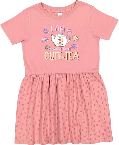 inktastic I'm 3 and a Cute-Tea Toddler Dress in Kuwait