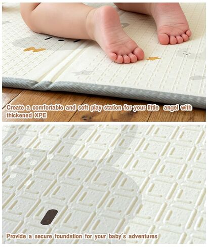 ZEEBABA Baby Playpen with Mat, Playpen for Babies and Toddlers, 47inch Mat | Small Baby Play Pens, Play Yard for Infants with Play Mat, 47x47inch Playard with Gate in Kuwait