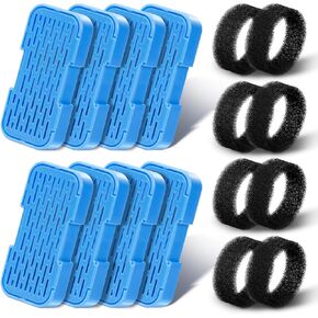 Official AOOGITF Cat Water Fountain Filters, 16 Packs(8 Filters + 8 Sponges) Cat Fountain Replacement Filters for AOOGITF Cat Fountain, with Activated Carbon Filter, Ultra-fine fiber