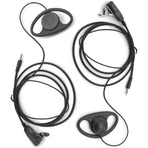 2X Clip Ear Earpiece Headset Mic PTT for Cobra microTalk 2 Way Radio ACXT145 ACXT345 ACXT545 ACXT645 ACXT1035R RX380 RX680 AM245 AM246 AM645 AM646 AM845 AM846 AM847 AM1035 (D-Style) in Kuwait