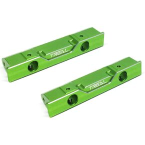 TREAL SCX10 Pro Front Rear Bumper Mount Aluminum 7075 Upgrades Accessories (Gray)