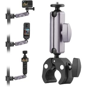 BRDRC Pocket 3 Camera Bike Mount Clamp Motorcycle Handle Holder Aluminum for Insta360 X4 X3 X2 Ace Pro, for DJI Osmo Pocket 3 2 Mobile 6 4 Action 4 3, for GoPro Max Hero Mini Accessories