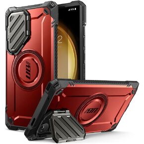 حافظة SUPCASE لهاتف Samsung Galaxy S24 Ultra مع حامل [مسند غطاء كاميرا مدمج] [صديقة لقلم S] [متوافقة مع MagSafe] حافظة هاتف مغناطيسية متينة لهاتف Galaxy S24 Ultra، أسود in Saudi Arabia