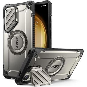 SUPCASE for Samsung Galaxy S24 Ultra Case with Camera Cover Stand, Black in Kuwait