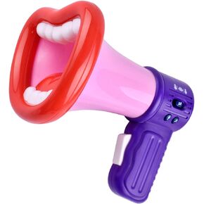 HEEPDD Voice Changer Horn Toy, Large Mouth Voice Changer Horn with 3 Different Sound Effects Recording and Laughter Button for Kids Adults Boys Girls (Standard)