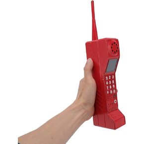 Haofy Brick Cell Phone Ornament, Vintage Cellphone, Retro Old Fashioned Cell Phone Model, Iron Vivid Brick Mobile Phone Model Photography Props for Home Living Room Decor Desktop Decoration(Black)