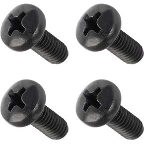 Rear License Plate Screws Compatible with Mini Cooper - Phillips Machine Pan Head M5-0.8 x 8mm - Stainless Steel - Black Oxide (Pack of 4)