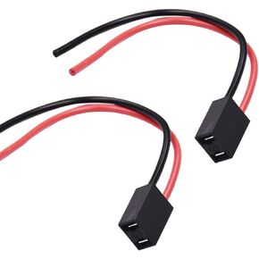 H7 Female Wire Connector Pigtail for LED Headlight Socket Wiring Harness Replacement Kit 2 Pack